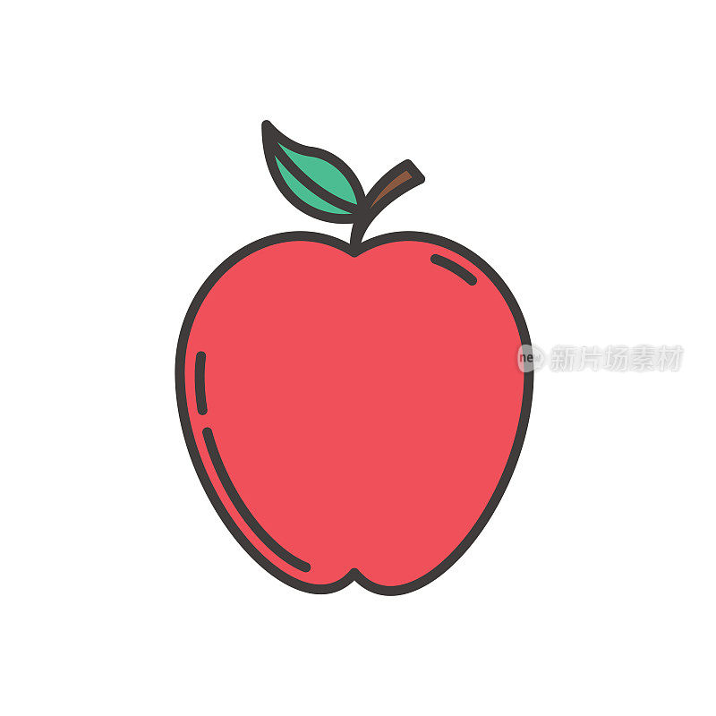 Apple Cute Fruit Icon